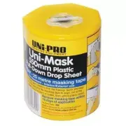 Uni-Pro 14 day blue Masking Film Rolls. Pull Down Drop Sheet 550mm x 25m Dispens