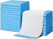 FORUBAR 100 Pack Baby Disposable Changing Pad, Baby Waterproof Diaper Incontinence Breathable Underpads Bed Table Protector Mat Liner, Suitable for Toddler, Adults, Elderly (Blue, 13 * 18 Inch)