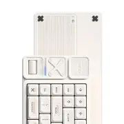 IQUNIX Magi65 Pro Aluminum Low Profile Mechanical Keyboard (White) (Gold Red Switch)