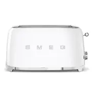 Smeg Retro Style 4 Slice Toaster Extra Wide - White