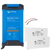 Victron Smart IP22 SLA/LiFePO4 Charger VoltX 12V 100Ah Lithium Iron Battery RV
