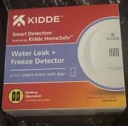 Kidde Water Leak and Freeze Detector, 2 In 1 Smart Alarm With App Remote Alerts