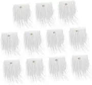 48pcs Gnome Beard Kit Handmade Faux Fur Beards Wood Balls Craft Materials for DIY Decorations