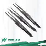 3 Pcs Precision Eyelash Extension Tweezers Stainless Steel Beauty Care Tool 4.5"
