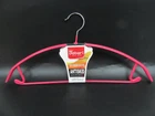 5Pcs Pink Metal Wire Non Slip Clothes Suit Coat Hanger