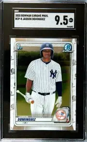 2020 Bowman Chrome #BCP-8 Jasson Dominguez 1st Bowman Rookie Card. SGC MINT 9.5