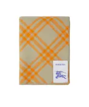 Burberry Check Pattern Blanket One size Light sage