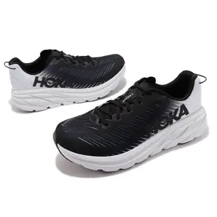 Hoka One One Rincon 3 寬楦 慢跑鞋 黑 白 漸層 男鞋 路跑【ACS】 1121370BWHT