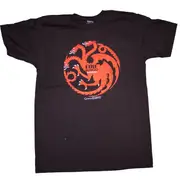 Game Of Thrones HBO Licensed T-Shirts - Targaryen Fire And Blood - Various Sizes New In Package