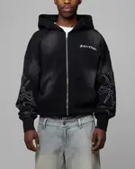 [LOITER] Loiter Atmosphere Full Zip Hoodie Vintage Black - Size M M Vintage Black
