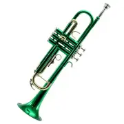 *GREAT GIFT* TOP Quality Bb Green Lacque Trumpet w Hard Case Care Kit CLEARANCE