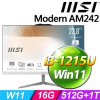 在飛比找PChome24h購物優惠-MSI Modern AM242 12M-678TW-SP2