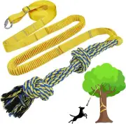 Dog Bungee Tug Toy Hanging from Tree Outdoor Tether Tug of War Interactive Dog