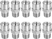 10 Pack Flat Fan Spray Tip, Stainless Steel Cleaner Nozzle - 1/8" Male Thread - 40 Degree 2mm Orifice - High Pressure Fan Nozzle for Pressure Washers