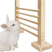 Wood Obstacle Game - Rabbit Jump Bar Natural Wood Activity Toys Set | Wood Jump Bar Obstacle Game for Rabbit | Easy Assembly Height Adjustable Training Hurdles | Small Animal Toy for Rabbit