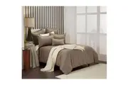 Bianca Hampshire Taupe Quilt Cover Set Queen