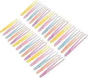 Gatuida 100Pcs Multi Functional Tweezers Set Precision Eyelash and Eyebrow Tweezers Lightweight and Portable Makeup Tools for Eyebrow Shaping and Lash Application Durable