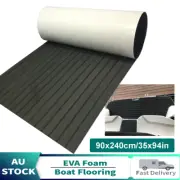 EVA Foam Boat Decking Sheet Marine Flooring NonSlip Kayak Yacht Grey Pad 35x94in