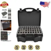 Durable Hard Shell Miniature Storage Case with Customizable Foam Interior