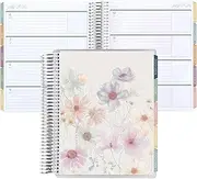 Erin Condren 18-Month Spiral Life Planner (Jul 2025 - Dec 2026),7”x9” Weekly and Monthly Planner Calendar, 80 Lb. Text Weight Paper, Wildflowers Covers, Bouquet Theme, Horizontal Layout, Platinum Coil