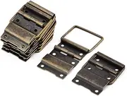Aexit Box (Abrasives) Case Retro Style 44mm x 34mm Positioning Support Hinges Bronze Tone (74ry233qf293) 10 PCS