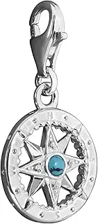 Thomas Sabo Damen Charm-Anhänger Kugel mit Schleife Schwarzer Stein Charm Club