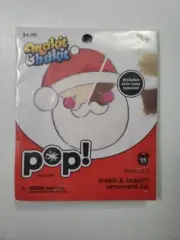 Makit & Bakit Xmas Ornament Kit SANTA Stained Glass Suncatcher Crystals NEW