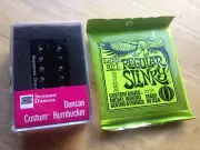 Seymour Duncan SH-5 Duncan Custom Humbucker Pickup Black FREE ERNIE BALL SET