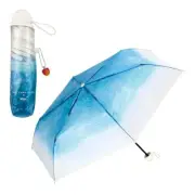 Tabi suru Kissa × Wpc. Cream Soda Folding Vinyl Umbrella Blue Color Japan New