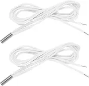 LT Easiyl 2pcs 24V 60W High-Temperature Heater Filter Element Compatible with Mosquito Hotend V6 Hotend PT100 Compatible with Volcano MK8 3D Printer White 6x20mm