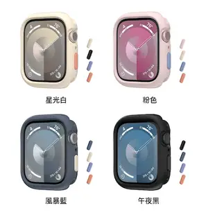 MAGEASY Apple Watch 40/41mm Skin 防摔保護殼(通用最新9代)粉紅色