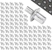 Drive Rivets - Half Round Aluminium Round Head Solid Rivets | Delicate Pop Rivets Core Pulling Rivets | Hammer Drive Rivets | Aluminum Blind Rivet for Home Electronic Precision