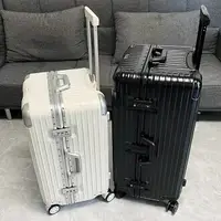 在飛比找樂天市場購物網優惠-免運 鋁框行李箱 海關鎖行李箱 胖胖箱 3：7開行李箱 旅行
