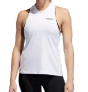 adidas Climalite Training Tank Womens Design to Move D2M White Black EK2987