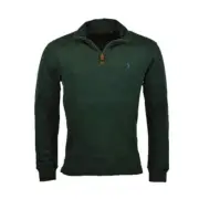 Polo Ralph Lauren Men's Half Zip French Rib Cotton Sweater Green Pine M XXL