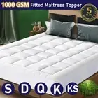 1000GSM Pillowtop Mattress Topper Soft Bed Mat Pad Queen Double King Single AU