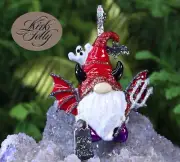 Kirks Folly DEVIN THE GNOME HallowenTrick Or Treat Magnetic Enhancer Silvertone