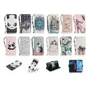 Phone Case For iPhone 16 Pro Max Plus iPhone 15 Pro Max Plus iPhone 14 13 12 11 Pro Max Plus Mini SE Wallet Case with Stand Holder Magnetic with Wrist Strap Ca