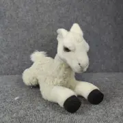 Aurora Llama Plush Realistic Lifelike Alpaca White Fluffy Stuffed Animal Toy New