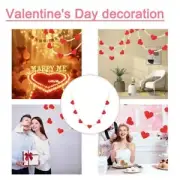 Wooden Wooden Heart-shaped Craft Red Love Party Hanging Jewelry