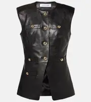 [Veronica Beard] Veronica Beard Tamara leather vest AU 18 black