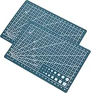 Angoily 2pcs A5 Dual-Sided Self-Healing Cutting Mats Engraving Art Mat for Quilting Hobby Table