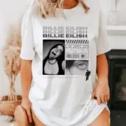 Limited Billie Eilish T-shirt, Pop Music Tee Gift for Woman and Man Oversized