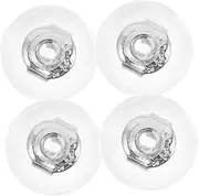 MUELODSIC 4pcs Round Silicone Earring Backs for Studs Comfortable Secure Anti-Drop Ear Jewelry Support for Heavy Earrings