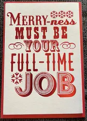 Hallmark “SO GLAD TO WORK WITH YOU” Holiday Greeting Card