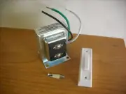 Set Doorbell Transformer Button Lighted Lit Chime Push Door Bell 16V 10VA White
