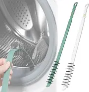 2 Pack Dryer Cleaner Vent Brush - 23Inch Dryer Lint Brush Vent Trap Cleaner Long Flexible Refrigerator Coil Brush Green+White