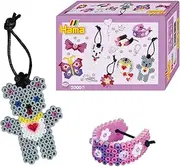 HAMA Small Fashion Accessories Gift Box – 2,000 Beads Craft Kit with Hexagonal Pegboard, Gems, Cord, Design Sheet & Ironing Paper – DIY Jewelry & Accessories Set for Kids Ages 5+