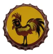 100 Yellow Red Rooster Beer Bottle Crown Caps Chicken Decoration Home Brew