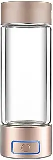 Hydrogen Water Bottle Generator 3-in-1 Hydrogenated Water Bottle Portable Hydrogen Water Ionizer Machine with PEM and SPE Technology Make Hydrogen Content Up to 6000 PPB Improve Water Quality 400ml